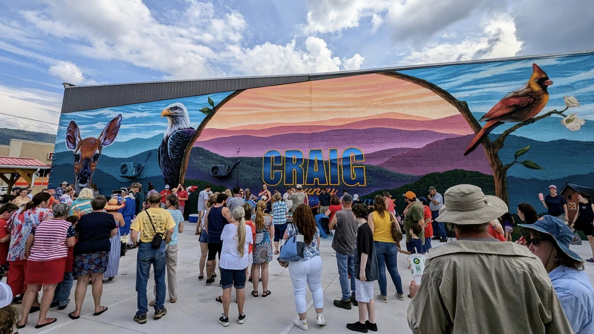 Craig County Farmers Market mural celebration day